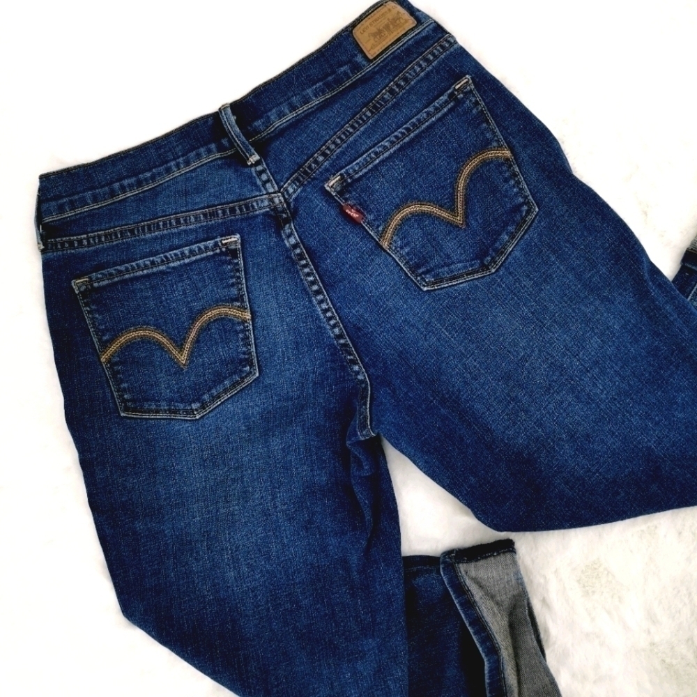 Levi's 515 Women's 6 Blue Capris Red Tag Jeans - Picture 2 of 16